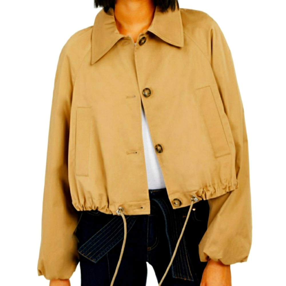 Nwt. Trench coat bomber jacket